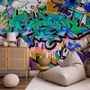 Artgeist Fototapetas - Graffiti: mėlynas theme