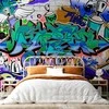 Artgeist Fototapetas - Graffiti: mėlynas theme