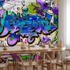 Artgeist Fototapetas - Graffiti: violet theme