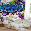 Artgeist Fototapetas - Graffiti: violet theme