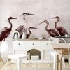 Artgeist Fototapetas - Herons painted with ink