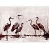Artgeist Fototapetas - Herons painted with ink