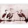Artgeist Fototapetas - Herons painted with ink