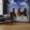 Artgeist Fototapetas - Horses in the Snow