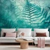 Artgeist Fototapetas - In a forest retreat - abstract composition with ferns and patterns