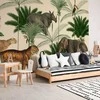 Artgeist Fototapetas - Jungle Land With Animals in the Style of Old Engravings