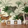 Artgeist Fototapetas - Jungle Land With Animals in the Style of Old Engravings