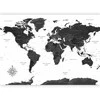 Artgeist Fototapetas - Juodas and Baltas Map