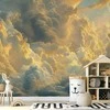 Artgeist Fototapetas - Last Breath of the Day: Clouds Illuminated by Evening Glow