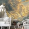 Artgeist Fototapetas - Last Breath of the Day: Clouds Illuminated by Evening Glow