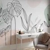 Artgeist Fototapetas - Leaves in Pastels