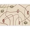 Artgeist Fototapetas - Lines and shapes – bead labyrinth on a pale washed background