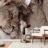 Artgeist Fototapetas - Lion Tenderness (Sepia)
