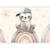 Artgeist Fototapetas - Little Sloth Among Stars and Rainbows