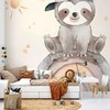 Artgeist Fototapetas - Little Sloth Among Stars and Rainbows