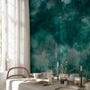 Artgeist Fototapetas - Malachite respite - modernist abstract background with texture