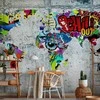 Artgeist Fototapetas - Map - Graffiti