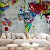Artgeist Fototapetas - Map - Graffiti
