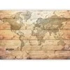 Artgeist Fototapetas - Map on Boards