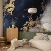 Artgeist Fototapetas - Marble and Garnet - Abstract Textured Pattern Inspired by a Starry Sky