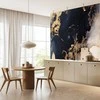 Artgeist Fototapetas - Marble and Garnet - Abstract Textured Pattern Inspired by a Starry Sky