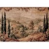 Artgeist Fototapetas - Mediterranean landscape - old tapestry with a hill and a lake