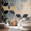 Artgeist Fototapetas - Mėlyna Geometric Pattern