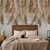 Artgeist Fototapetas - Minimalist boho landscape - dangling leaves in beige colours