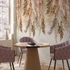 Artgeist Fototapetas - Minimalist boho landscape - dangling leaves in beige colours