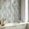 Artgeist Fototapetas - Minimalist landscape - nature motif with pilkas exotic leaves