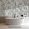 Artgeist Fototapetas - Minimalist landscape - nature motif with pilkas exotic leaves