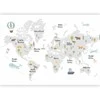 Artgeist Fototapetas - Minimalist Map for Children's Room