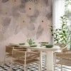 Artgeist Fototapetas - Minimalist meadow - patterns on a delicate beige textured background