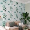 Artgeist Fototapetas - Mint nature - uniform pattern in floral motif with žalias leaves