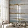 Artgeist Fototapetas - Modernist background - abstract stripes pattern with auksinis patterns