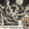 Artgeist Fototapetas - Moon and Stars Singing Among the Great Clouds