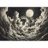 Artgeist Fototapetas - Moon and Stars Singing Among the Great Clouds