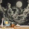 Artgeist Fototapetas - Moon and Stars Singing Among the Great Clouds
