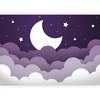 Artgeist Fototapetas - Moon dream - clouds in a violetinė sky with stars for children