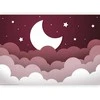 Artgeist Fototapetas - Moon dream - clouds in a maroon sky with stars for children