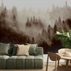 Artgeist Fototapetas - Mountain Forest (Sepia)