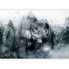Artgeist Fototapetas - Mountain Predator (Juodas and Baltas)