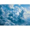 Artgeist Fototapetas - Ocean in the Air: Waving Clouds Reflecting Morning Light