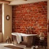 Artgeist Fototapetas - Old wall – retro-style red brick wall