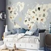 Artgeist Fototapetas - Pastel Planet - Animals and Underwater Plants on a Map