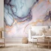 Artgeist Fototapetas - Pastel Stones - Rožinė and Mėlyna Marble-based Structures