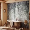 Artgeist Fototapetas - Peaceful oasis - landscape of hanging juodas leaf vines on a pilkas background