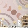 Artgeist Fototapetas - Phases of the Moon Among Stars and Rainbows