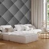 Artgeist Fototapetas - Pilkas symmetry - geometric concrete pattern with baltas joints