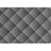 Artgeist Fototapetas - Pilkas symmetry - geometric pattern in concrete pattern with juodas joints